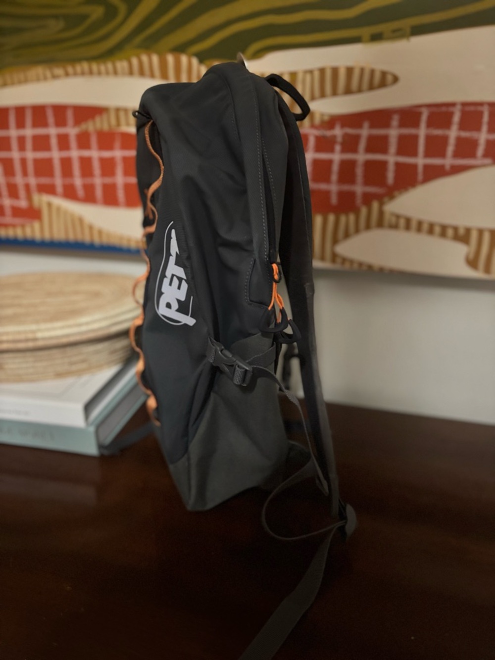 Petzl Bug Men's Backpack in Charcoal with Orange Accent - Picture 2 of 5